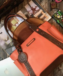 MIROE PEACH WITH LEATHER PUNCHED (PREORDER)