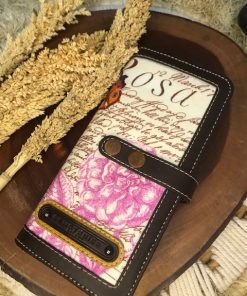 SLIM WOLLIE Vintage ROSA with LEATHER FRAME