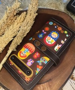SLIM WOLLIE MATRIOSHKA with LEATHER FRAME
