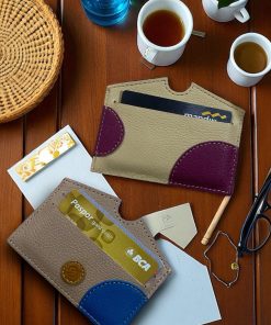 Genggam card wallet taupe mixed