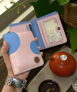 Genggam wallet baby pink polka